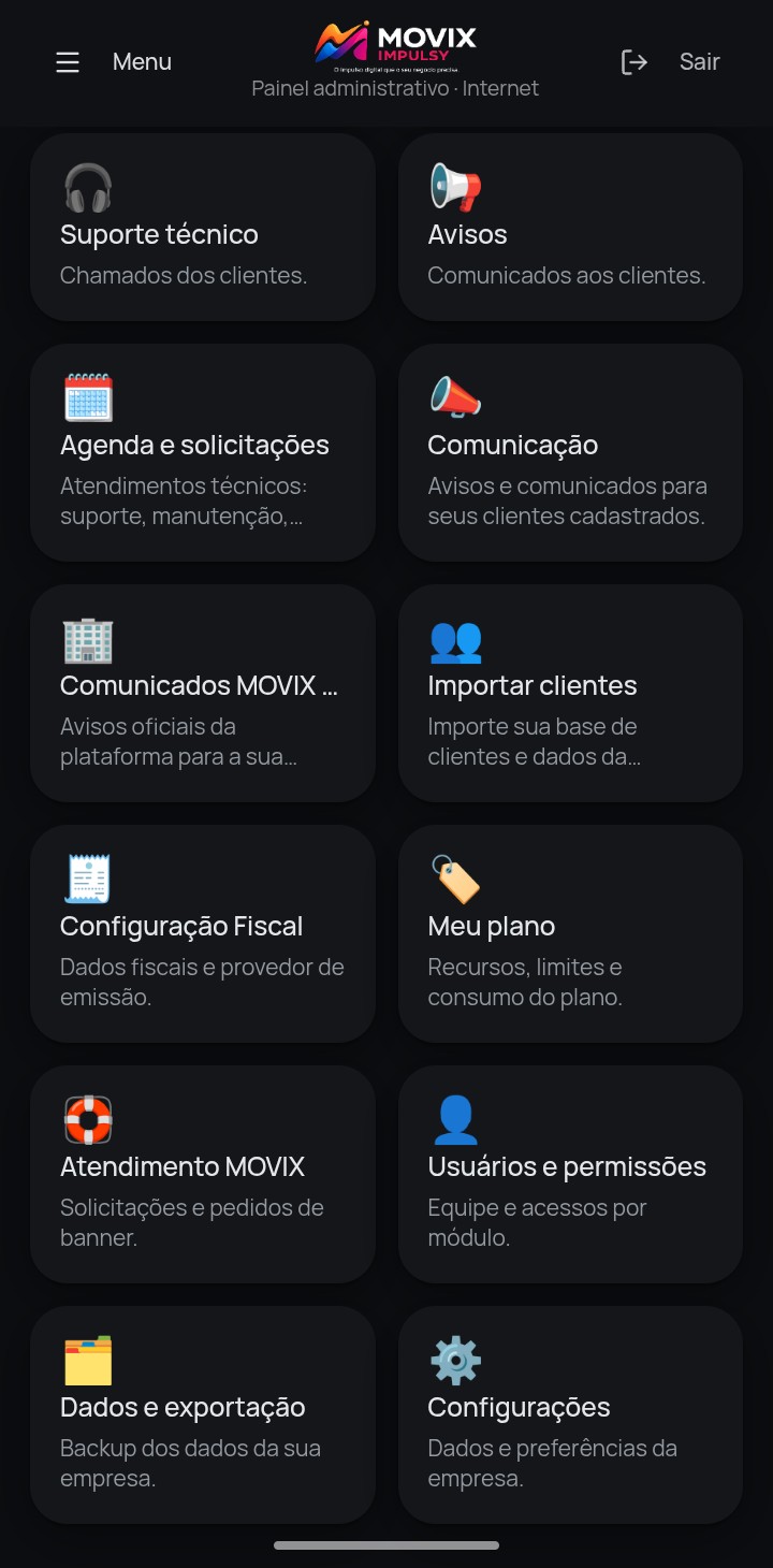 Módulos de Operação
